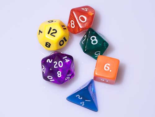 Twenty-sided dice